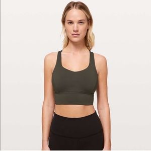 Dark Olive Lululemon Sports Bra (Size 6)